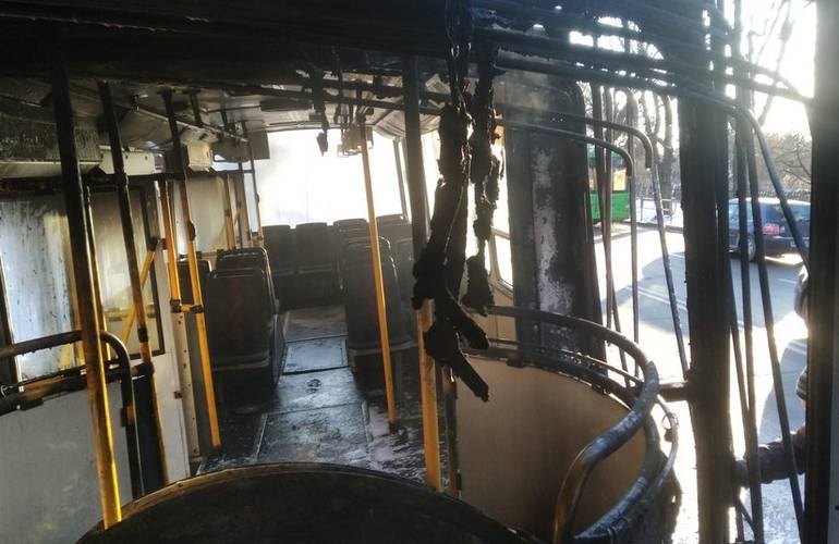 Возгорание житомирского троллейбуса: в горсовете назвали причину пожара