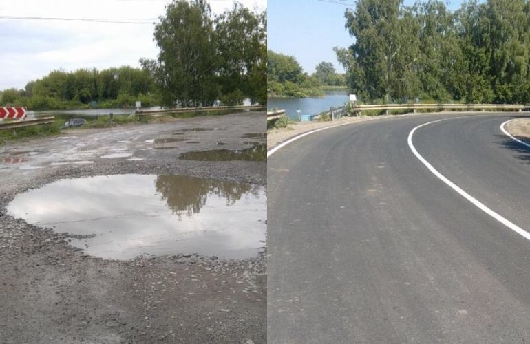 В Житомирской области ремонтируют автодороги, которые годами были разбиты. ФОТО